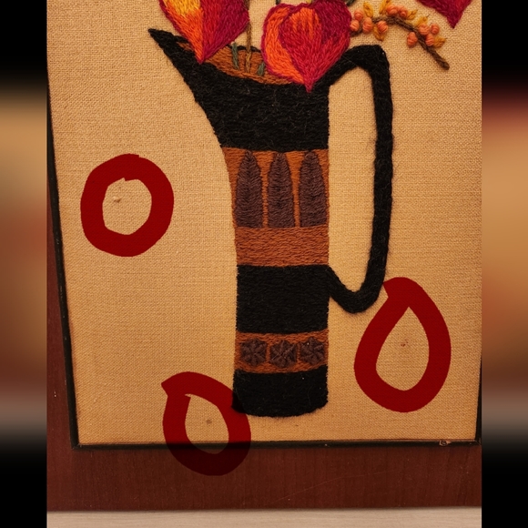 Vintage Floral Crewel - Picture 4 of 4